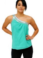 Sell Juniors One Shoulder Sequin Embellished Top