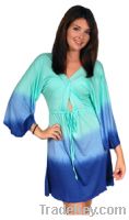 Sell Pullover Tie Dye Swim Cover Up with Draw string