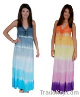 Sell Blue Gray Tie-dye Maxi sun dress