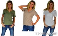 Sell Ladies Green Indie boho Tunic with fabric embroidery (Women)