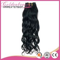 2014 Hot sale high quality and factory cheap price human hair weave wavy