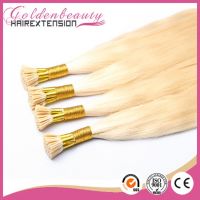 2014 new products Top quality Grade AAAA double drawn pre bonded hair extension