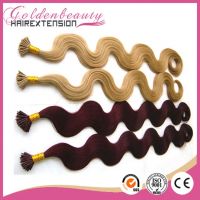 Fast Shipping First Grade 100% Human Hair I Tip Pre Bonded Hair Extension