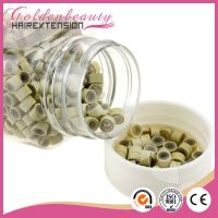 Micro ring for hair extensions, silicon rings, microring with screwed