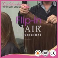 Factory Price AAAAA Grade Human Hair Flip in Hair Extension