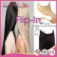 high quality human hair brazilian flip in hair extension