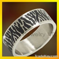 Sell engravable titanium ring jewelry for fashion