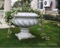 Flower pot ; Stone flower pot ; granite flower pot ; marble flower pot