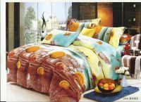 100% cotton 4pieces bedding sets with big flower, 