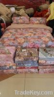 embroidery satin drill 4pieces bedding set good looking