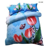 Good smell 3pcs bedding sets 100%Polyester with small lavender smell 130g/m2