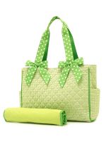 gingham and toile bags