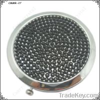 Sell Black Crystal Rhinestone Pocket Mirror/Compact Mirror