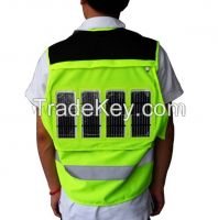 Solar Vest with Solar Panel Charger for Workers JS-V003