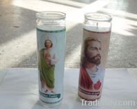 Sell Votive Church Glass Paraffin Candles (VC154)