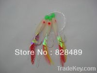 Sell Sabiki Hook Fishing Rigs with Feather fishing Tackle luminous
