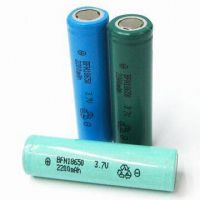 Sell cylindrical lithium ion battery18650-2200mAh