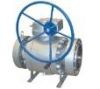 Metal seated trunnion mounted ball valve