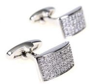 Sell 64 White Zircons Wedding Cufflinks