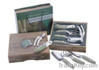 Garden Hand Tool Set Kit Paulownia Wooden Gift Box