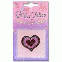 GT-1203 Sticker/Glitter Tattoos in Heart Design