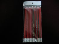 Sell 7" striped pencil with eraser