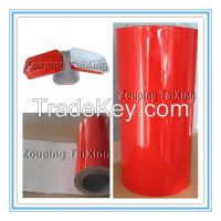 red  lacquer aluminium foil for airline trays