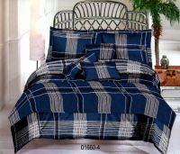 Sell Cotton Printed Checked Bedding Sets