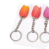 Sell polymer clay flower  key chain