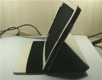leather case for Ipad 2 with adjustable stand