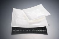 Sell white porcelain square plate sb11003