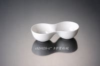 Porcelain 8 style ice cream bowl