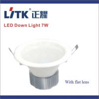 Sell LED down light 7W, flat lens
