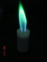 colorful flame candle
