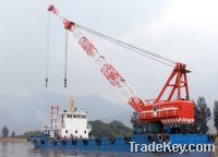 Sell 60t floating crane barge 60 ton crane vessel 60t