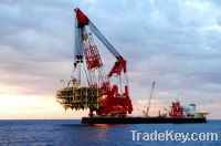 Sell revolving floating crane barge 50t to 5000t