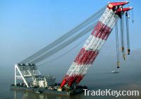 Sell sheer leg Floating Crane Barge sheer leg crane vessel supply