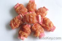 Sell high quality pets food--chicken rolled crab