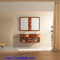 Sell double basin hanging bathroom cabinet-9901