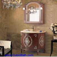 Sell  Round bathroom cabinet with Mirror Cabinet-TOM-928