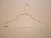 Sell 16" 14.5G yellow bell shaped shirt hanger