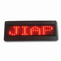 LED name badge-JP721 Red