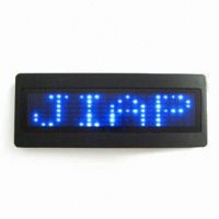LED name badge-JP721 Blue