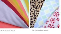 Sell solid and printed polar fleece fabric