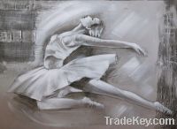 oil painting of dancer