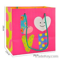 cardboard colour printing gift bag, gift handbag and gift bag with hand