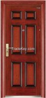 Security Steel Door with Large Stock (CHAM-SD09)