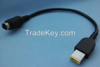 universal dc plug cable length 15cm 7.9mm female to lenovo square dc connector