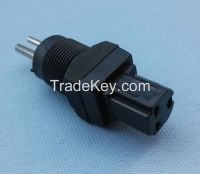 2 pin DC plug to dell 3-hole DC jack male Replacement DC Plug  Adapter