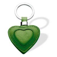 Sell Heart shape leather keychain